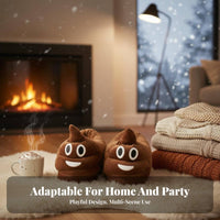 Large Foot Plush House Shoes, Realistic Barefoot Toe, Fleece Lined, Funny Winter Indoor Shoes