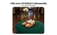 Shearling Leather Loafer Moccasins for Women, Slip-On, Autumn Winter, Warm Plush, New Arrival