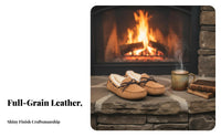 Shearling Leather Loafer Moccasins for Women, Slip-On, Autumn Winter, Warm Plush, New Arrival