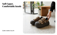 Spotted Print Platform Loafers, Women's Retro Chunky Sole, Autumn Casual Shoes