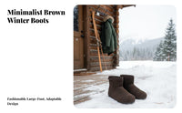 2025 Winter Shearling Boots, Round Toe, Flat Short Boots, Youth Warm Plush, Korean Style