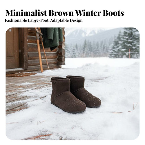 2025 Winter Shearling Boots, Round Toe, Flat Short Boots, Youth Warm Plush, Korean Style