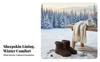 2025 Winter Shearling Boots, Round Toe, Flat Short Boots, Youth Warm Plush, Korean Style
