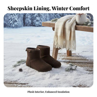 2025 Winter Shearling Boots, Round Toe, Flat Short Boots, Youth Warm Plush, Korean Style