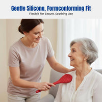 Weighted Silicone Patting Massager, Extra Thick, Long Handle, Elderly Acupoint Health Care, Random Design