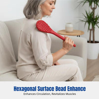 Weighted Silicone Patting Massager, Extra Thick, Long Handle, Elderly Acupoint Health Care, Random Design