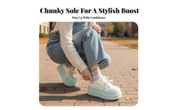 Ugly-cute elfoamted athletic shoes, Thick sole, Soft foam upper, Korean trend, Everyday shoes for women, Autumn
