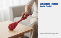 Weighted Silicone Massage Patting Board, Thickened Vital Line, Extended Handle Beads, Acupoint Stick for Elderly