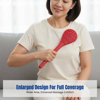 Weighted Silicone Massage Patting Board, Thickened Vital Line, Extended Handle Beads, Acupoint Stick for Elderly