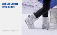 Winter Boots for Women and Kids, Thick Wool Lining, Waterproof, Anti-Slip, Mid-Calf Warm Shoes, Family Matching