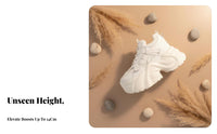 Height Boost Athletic Shoes, Elevated Dad Sneakers, Casual Autumn Winter Lace-Up for Women