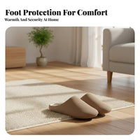 Minimalist Japanese design house shoes, quiet Soft Sole, pair, All Season Indoor Use