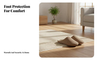 Minimalist Japanese design house shoes, quiet Soft Sole, pair, All Season Indoor Use