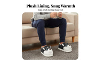 Men's Winter Plush House Shoes, Indoor Home Shoes, Cute Husky, Thick Sole, Anti-Slip Foam
