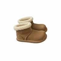 Women's Winter Boots, Cute Chunky Toe, Plush Fleece Lined, Thick Sole, Short Winter Boots, Youthful Comfort