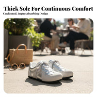 Silver Plush Front Shoes, Women's Retro Country Trend, Chic Flat Sole, Relaxed Summer 2025