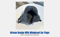 Thickened Sherpa Ushanka Hat, Double-Sided, Embroidered, Windproof Earflap Cap for Couples, Skiing & Cycling