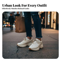 Dad sneakers with elevated sole, Women's thick sole, Everyday sporty style, 2025 trend
