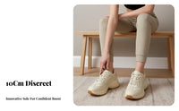 Dad sneakers with elevated sole, Women's thick sole, Everyday sporty style, 2025 trend