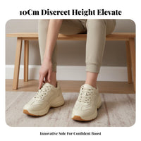Dad sneakers with elevated sole, Women's thick sole, Everyday sporty style, 2025 trend