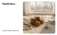 Cute Chunky Capybara Winter Boots, Plush Lined, Thick Sole, Short Ankle, Warm Shoes