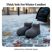 Cute Chunky Capybara Winter Boots, Plush Lined, Thick Sole, Short Ankle, Warm Shoes