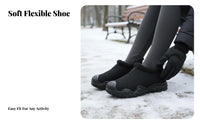 Winter Thick Sole Boots, Non-Slip, Warm, Upturned Toe, Outdoor Hiking Short Boots for Women