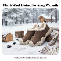 Winter Thick Sole Boots, Non-Slip, Warm, Upturned Toe, Outdoor Hiking Short Boots for Women