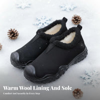 Winter Thick Sole Boots, Non-Slip, Warm, Upturned Toe, Outdoor Hiking Short Boots for Women