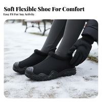 Winter Thick Sole Boots, Non-Slip, Warm, Upturned Toe, Outdoor Hiking Short Boots for Women