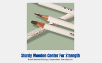 Eyebrow Liner, Untamed Haze, Cut Knife Shape, Water-Resistant, Smudge-Proof, Double-Ended, Firm Tip, Easy Brow Shaping, Multiple