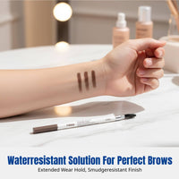 Eyebrow Liner, Untamed Haze, Cut Knife Shape, Water-Resistant, Smudge-Proof, Double-Ended, Firm Tip, Easy Brow Shaping, Multiple