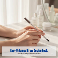 Eyebrow Liner, Untamed Haze, Cut Knife Shape, Water-Resistant, Smudge-Proof, Double-Ended, Firm Tip, Easy Brow Shaping, Multiple