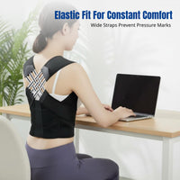 Mesh Posture Corrector, Breathable Spine Support, Lightweight Elastic Back Brace for Office and Students