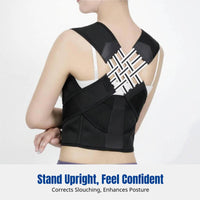 Mesh Posture Corrector, Breathable Spine Support, Lightweight Elastic Back Brace for Office and Students