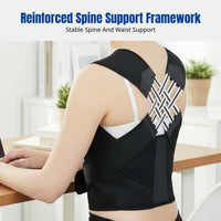 Mesh Posture Corrector, Breathable Spine Support, Lightweight Elastic Back Brace for Office and Students