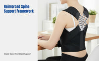 Mesh Posture Corrector, Breathable Spine Support, Lightweight Elastic Back Brace for Office and Students