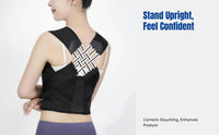 Mesh Posture Corrector, Breathable Spine Support, Lightweight Elastic Back Brace for Office and Students