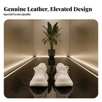 Chunky Sole Doll Shoes, Cute Big Head, Faux Lined, Women's Sneakers, Autumn Winter, Leather, Student Casual