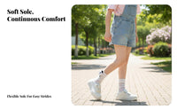 Platform Cream Sneakers, Women's Soft Sole, 2025 New Two-Way Cute Chunky Toe Board Shoes, Relaxed Design