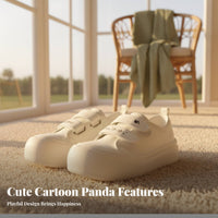 Platform Cream Sneakers, Women's Soft Sole, 2025 New Two-Way Cute Chunky Toe Board Shoes, Relaxed Design