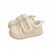 Winter Boots, Plush Lined, Hook-and-Loop Closure, Women's Winter Shoes, Chic Distinctive Design
