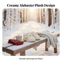 Winter Boots, Plush Lined, Hook-and-Loop Closure, Women's Winter Shoes, Chic Distinctive Design
