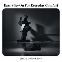 Men's Clown Shoes, Suede Leather, Low Top Slip-On, Korean Trend, Autumn Season, Lightweight Rubber Sole, Youth Casual Shoes