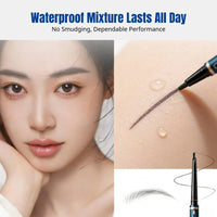 Triangle Tip Eyebrow Definer, Double-Ended, Ultra-Fine, Waterproof, Sweatproof, Smudge-Resistant, Oriental Design