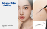 Triangle Tip Eyebrow Definer, Double-Ended, Ultra-Fine, Waterproof, Sweatproof, Smudge-Resistant, Oriental Design