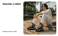 Vintage High Top Boots, Retro Style, Thick Sole, Height Boost, Women's Autumn Winter Lace-Up