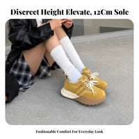 Autumn 2025 Women's Dad Shoes, Height Boost, Thick Sole, Relaxed Design
