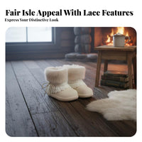 Chic Fleece Lined High Top Winter Boots, Women's Warm Thick Sole Shoes, Korean Style Lace-Up, Comfortable Winter Trend