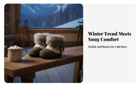 Chic Fleece Lined High Top Winter Boots, Women's Warm Thick Sole Shoes, Korean Style Lace-Up, Comfortable Winter Trend
